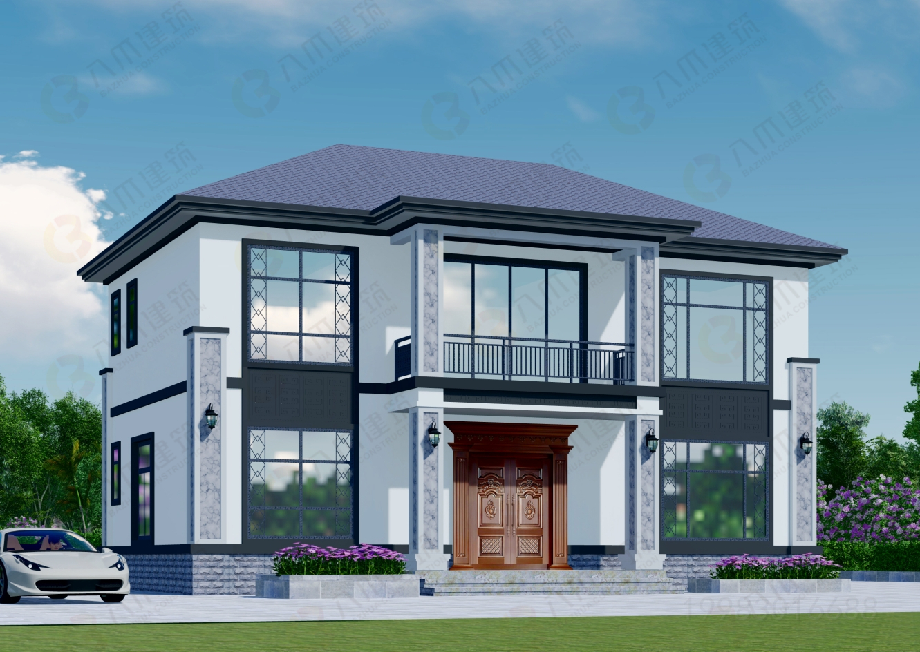 新中式风格轻钢别墅