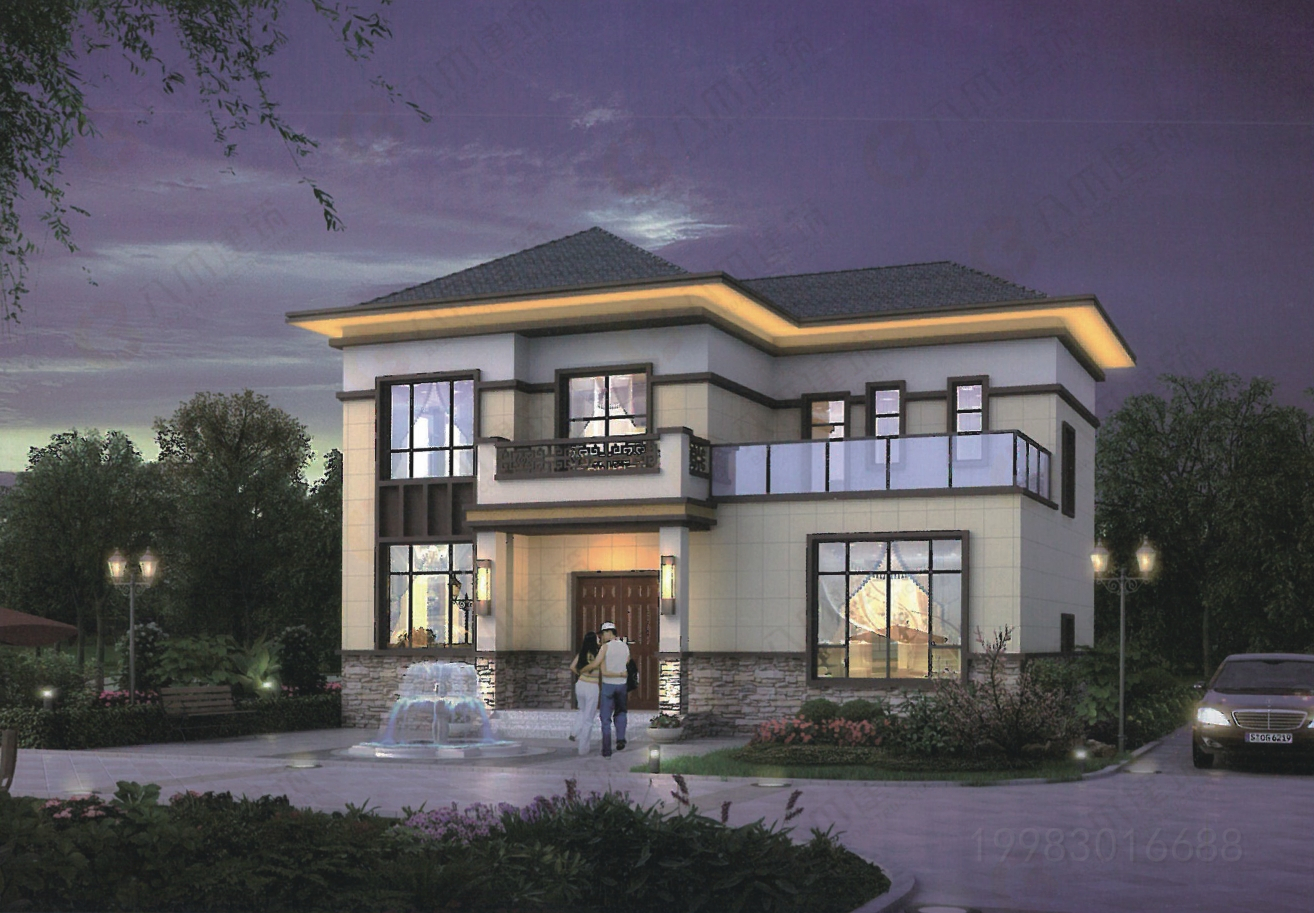 新中式风格轻钢别墅